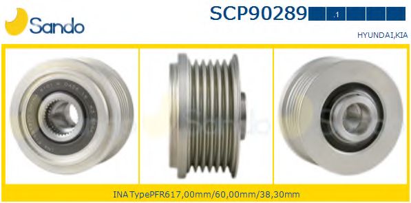 Ременный шкив, генератор SANDO SCP90289.1