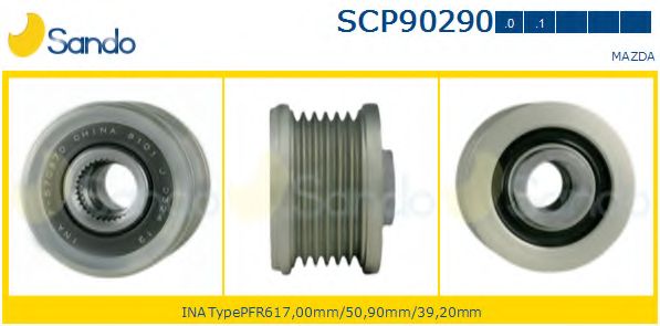 Ременный шкив, генератор SANDO SCP90290.0