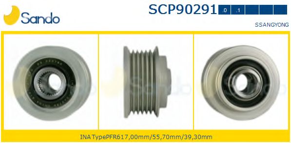 Ременный шкив, генератор SANDO SCP90291.0