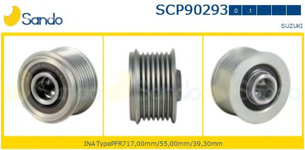 Ременный шкив, генератор SANDO SCP90293.0