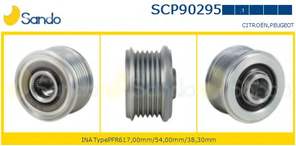 Ременный шкив, генератор SANDO SCP90295.1
