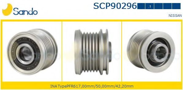 Ременный шкив, генератор SANDO SCP90296.1