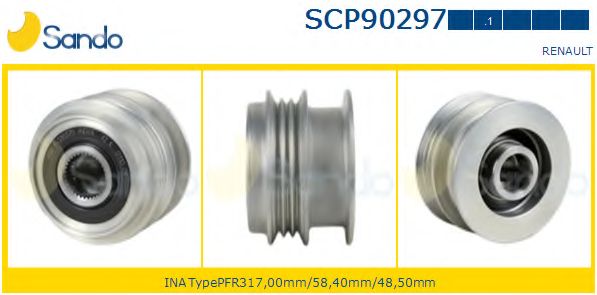 Ременный шкив, генератор SANDO SCP90297.1
