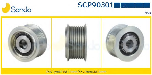 Ременный шкив, генератор SANDO SCP90301.1