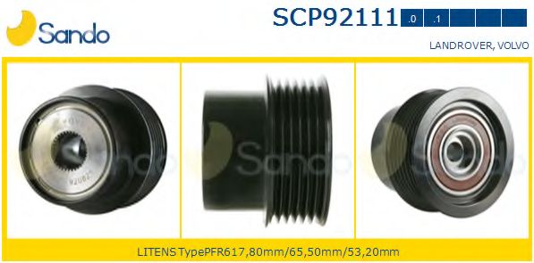 Ременный шкив, генератор SANDO SCP92111.0