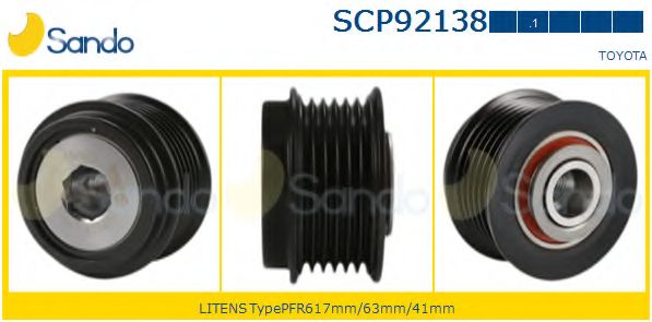 Ременный шкив, генератор SANDO SCP92138.1
