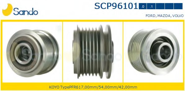 Ременный шкив, генератор SANDO SCP96101.0