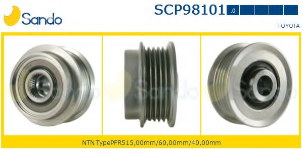 Ременный шкив, генератор SANDO SCP98101.0