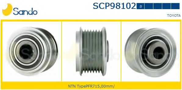 Ременный шкив, генератор SANDO SCP98102.0