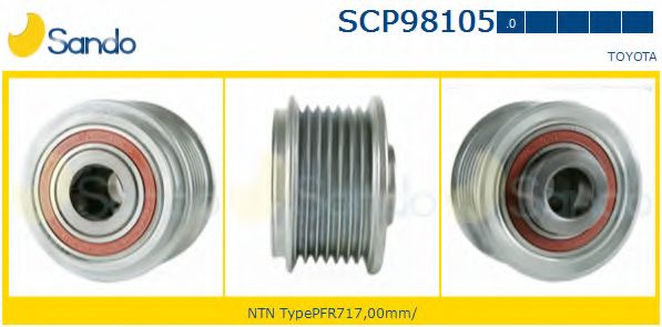 Ременный шкив, генератор SANDO SCP98105.0