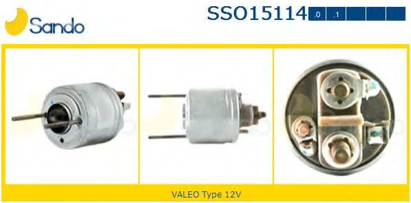 Тяговое реле, стартер VALEO 102590