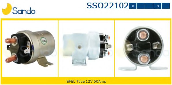 Тяговое реле, стартер EFEL 36505