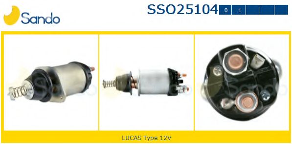 Тяговое реле, стартер LUCAS ELECTRICAL 77036