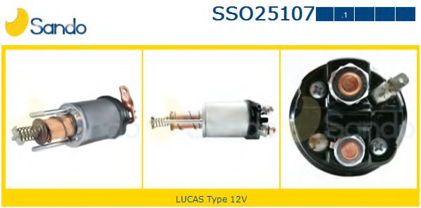 Тяговое реле, стартер LUCAS ELECTRICAL 77269