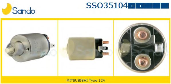 Тяговое реле, стартер SANDO SSO35104.0