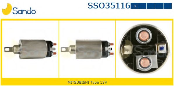 Тяговое реле, стартер SANDO SSO35116.0