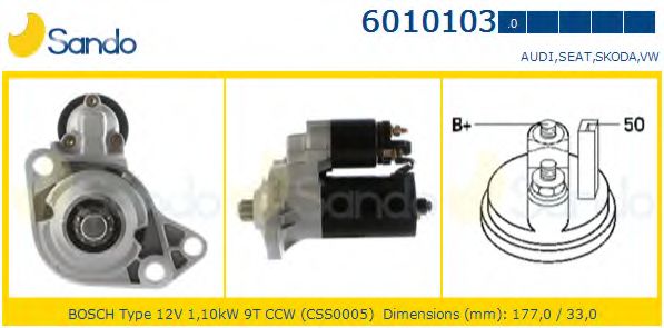 Стартер SANDO 6010103.0