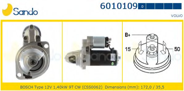 Стартер SANDO 6010109.0