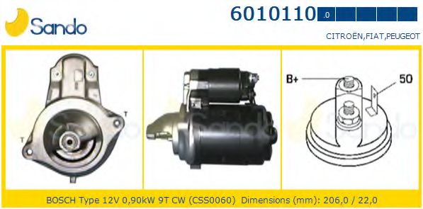 Стартер SANDO 6010110.0