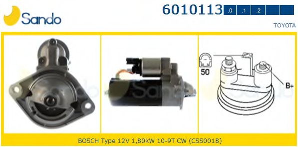 Стартер SANDO 6010113.0