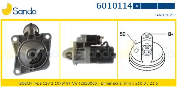 Стартер SANDO 6010114.0
