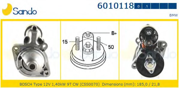 Стартер SANDO 6010118.0