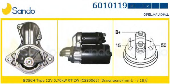 Стартер SANDO 6010119.2