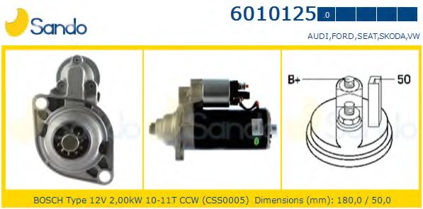 Стартер SANDO 6010125.0