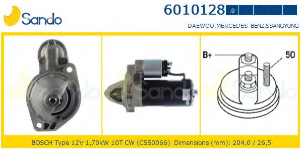 Стартер SANDO 6010128.0