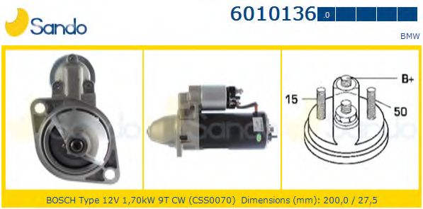 Стартер SANDO 6010136.0