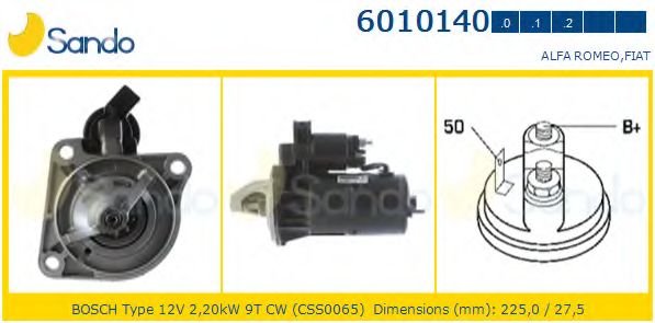 Стартер SANDO 6010140.0