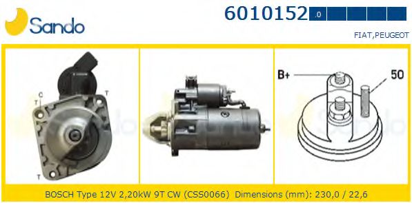 Стартер SANDO 6010152.0