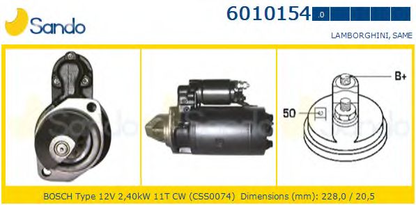 Стартер SANDO 6010154.0