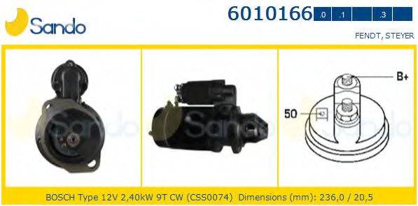 Стартер SANDO 6010166.3