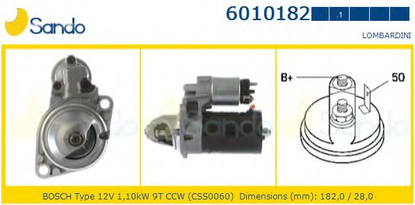 Стартер SANDO 6010182.1