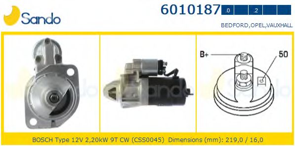 Стартер SANDO 6010187.0