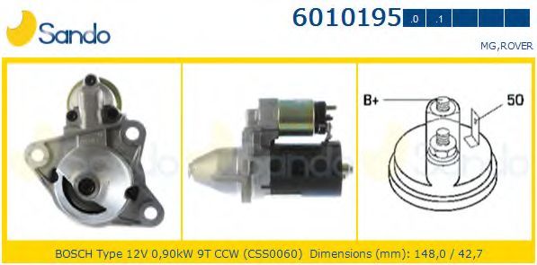 Стартер SANDO 6010195.0
