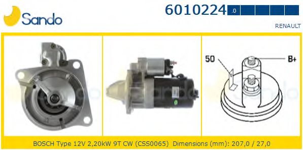 Стартер SANDO 6010224.0