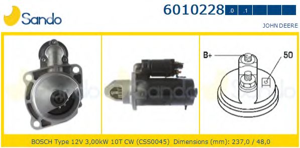 Стартер SANDO 6010228.0