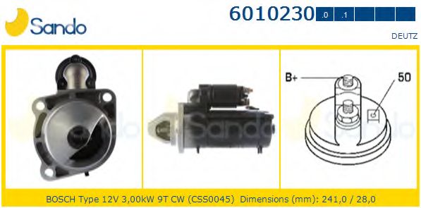 Стартер SANDO 6010230.0