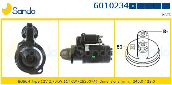 Стартер SANDO 6010234.0
