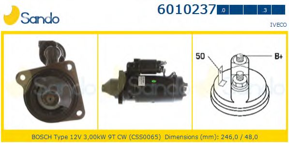 Стартер SANDO 6010237.0