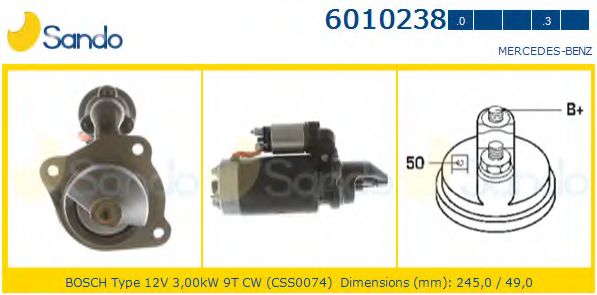 Стартер SANDO 6010238.0
