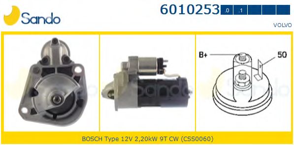 Стартер SANDO 6010253.0