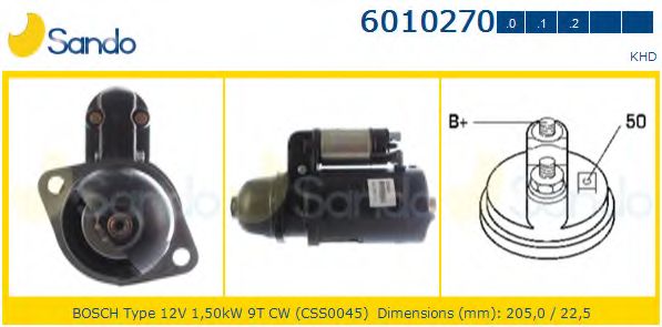 Стартер SANDO 6010270.1