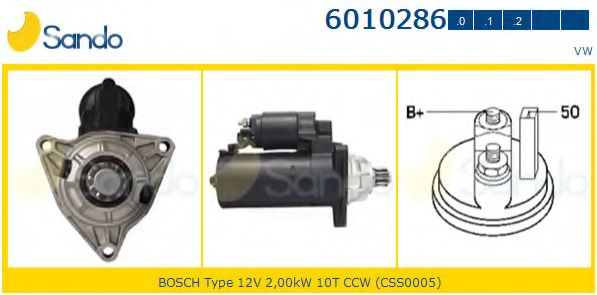 Стартер SANDO 6010286.0