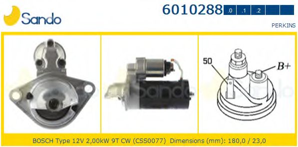 Стартер SANDO 6010288.0