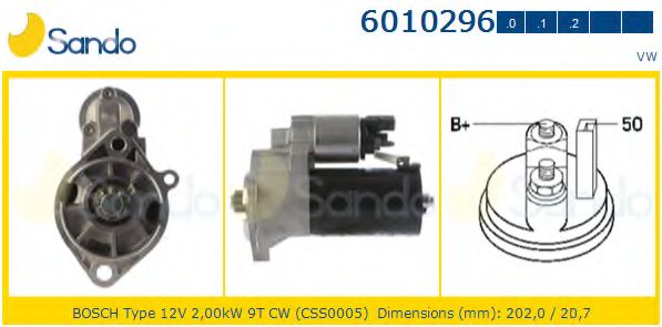 Стартер SANDO 6010296.0