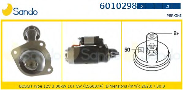 Стартер SANDO 6010298.0