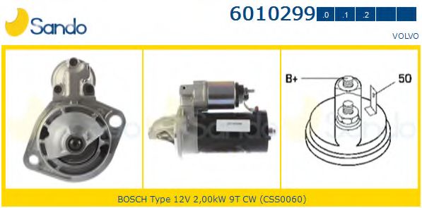 Стартер SANDO 6010299.0